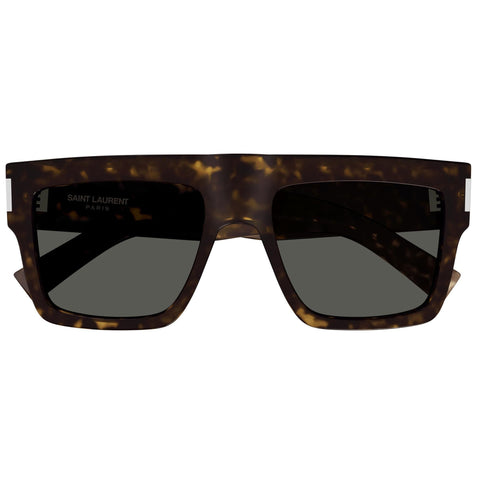 Saint Laurent Sl628 Havana Male Rectangle Sunglasses | Eyewear Index