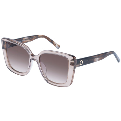 Oroton Winona Nougat Amber Marble Female Cat-Eye Sunglasses | Eyewear Index