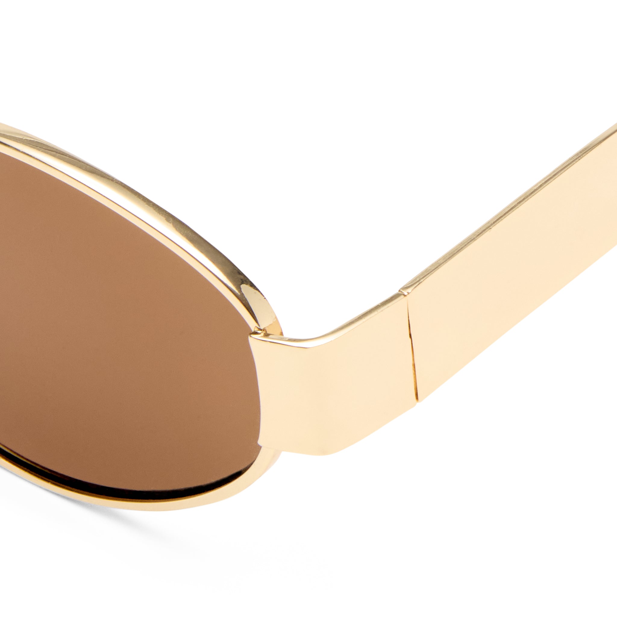 Village Hollis Gold Dark Tort Female Oval Sunglasses | Eyewear Index