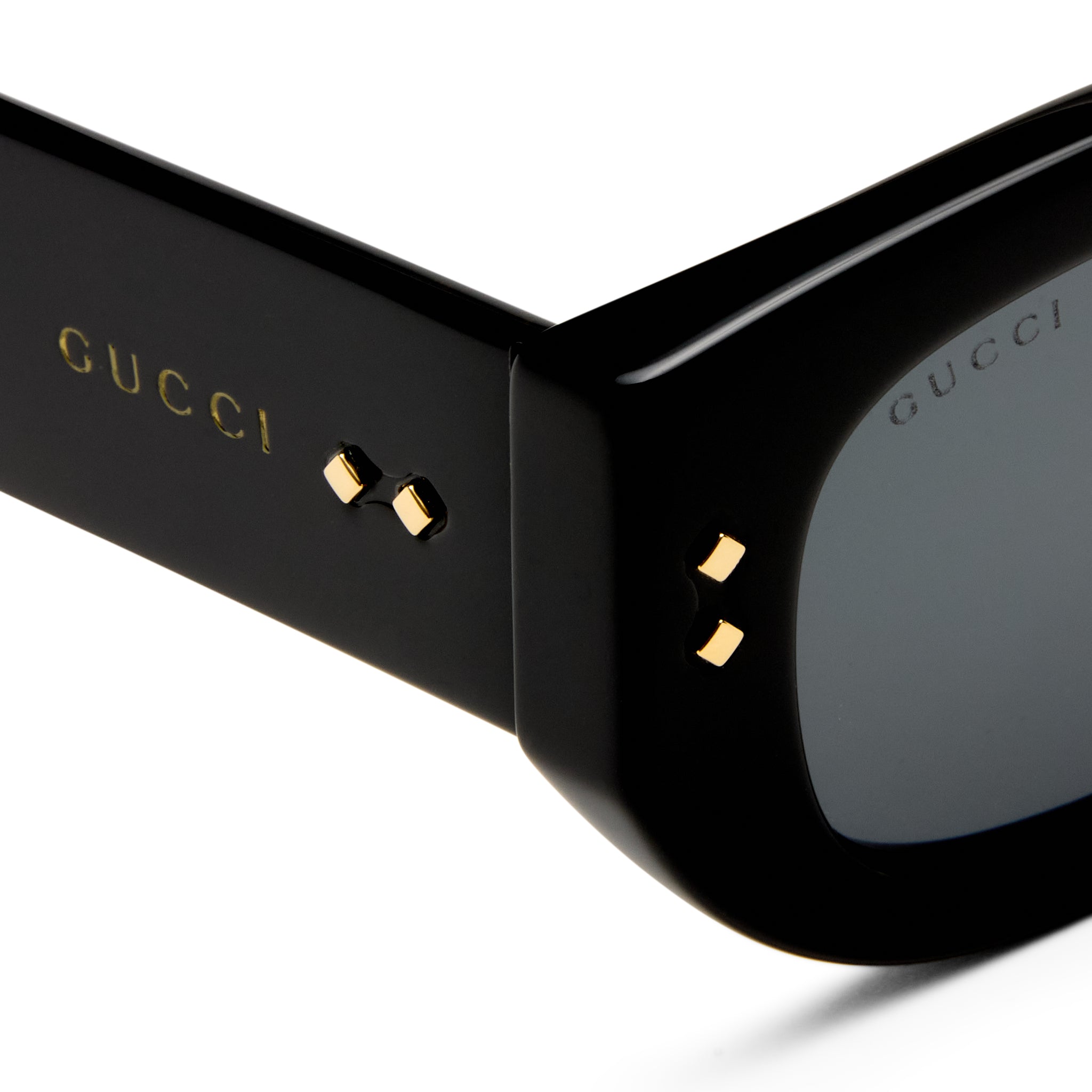 Gucci Gg1215s Black Female Rectangle Sunglasses | Eyewear Index