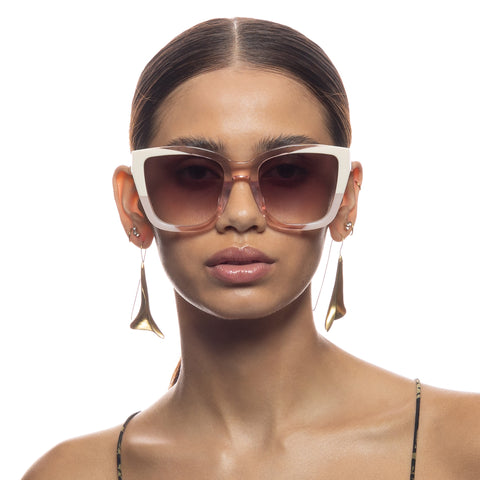 Camilla Anything Everything Blush Ivory Female Square Sunglasses | Eyewear Index