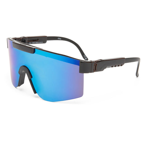 Solarized Kids Turbo Shield Black Male Shield Sunglasses | Eyewear Index