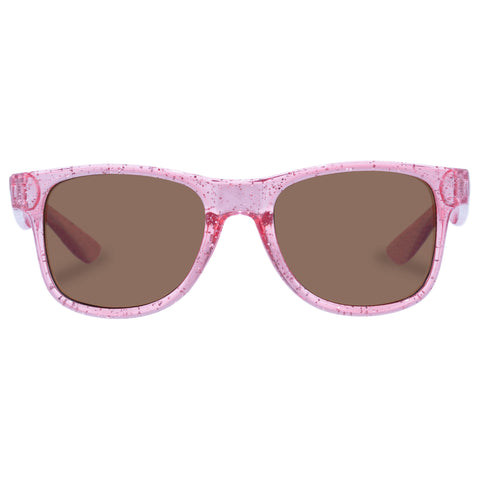 Solarized Kids Classic D Frame Pink Glitter Female D-Frame Sunglasses | Eyewear Index