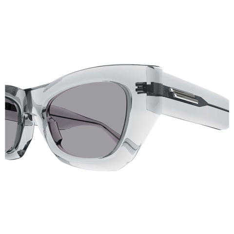 Bottega Veneta Bv1251s Grey Female Cat-Eye Sunglasses | Eyewear Index