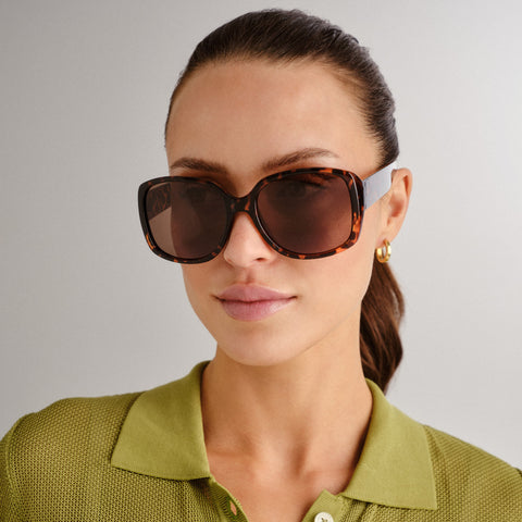 Cancer Council Wagstaff Dark Tort Female Wrap Sunglasses | Eyewear Index