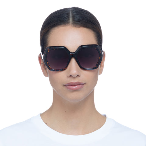 Aire Meteor Tort Female Round Sunglasses | Eyewear Index