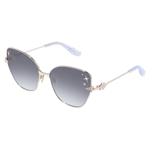 Camilla Desert Reign Gold Lilac Marble Female Cat-Eye Sunglasses | Eyewear Index