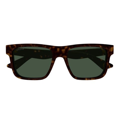 Gucci Gg1618sa Havana Male Rectangle Sunglasses | Eyewear Index