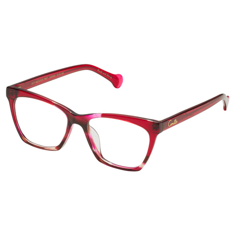 Camilla Is It Vacation Time Berry Haze Cherry Female Cat-Eye Optical Frames | Eyewear Index