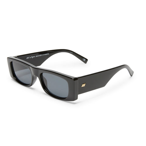 Le Specs Recovery Black Uni-Sex Rectangle Sunglasses | Eyewear Index