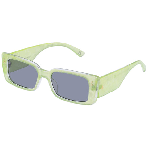 Aire Orion Glowing Green Marble Uni-Sex Rectangle Sunglasses | Eyewear Index