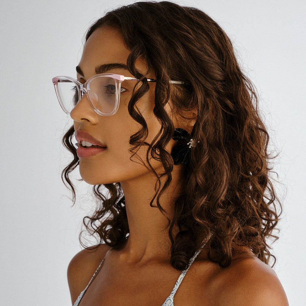 Camilla Marquee Clear Musk Female Cat-Eye Optical Frames | Eyewear Index