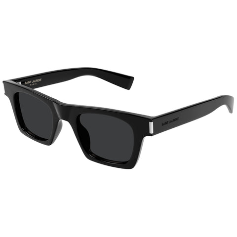 Saint Laurent Sl719 Black Uni-Sex Rectangle Sunglasses | Eyewear Index