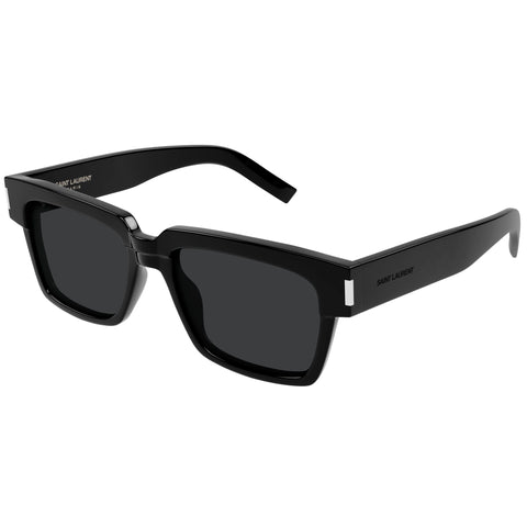 Saint Laurent Sl732fvadim Black Male Rectangle Sunglasses | Eyewear Index