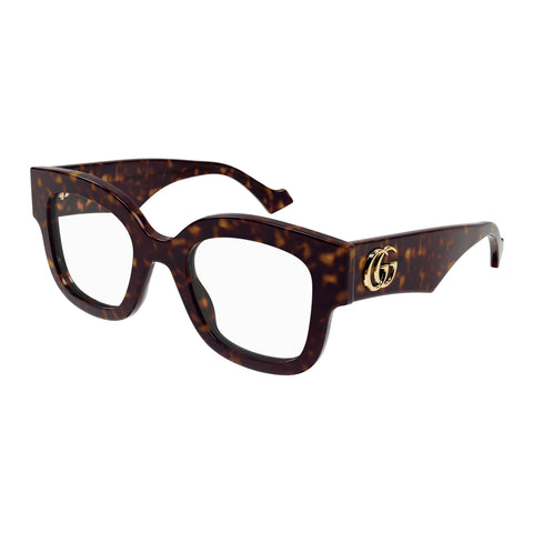 Gucci Gg1423o Havana Female Round Optical Frames | Eyewear Index