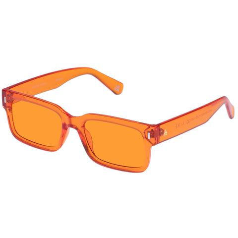 Aire Castor Tangerine Uni-Sex Rectangle Sunglasses | Eyewear Index