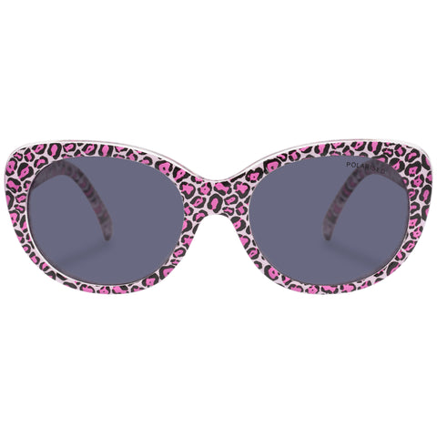 Cancer Council Cheetah Kids Pink Leopard Female Cat-Eye Sunglasses | Eyewear Index