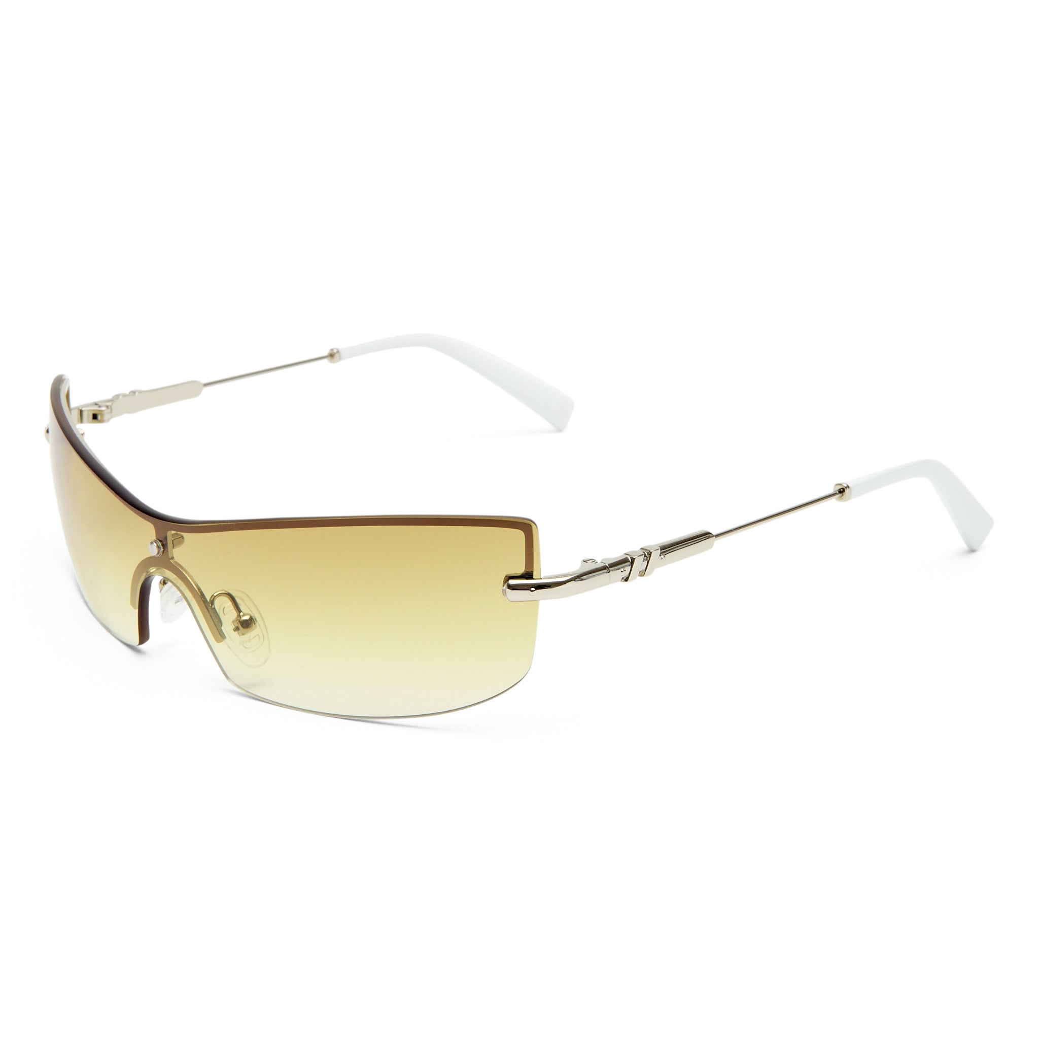 Le Specs Velvetine Silver Uni-Sex Wrap Sunglasses | Eyewear Index