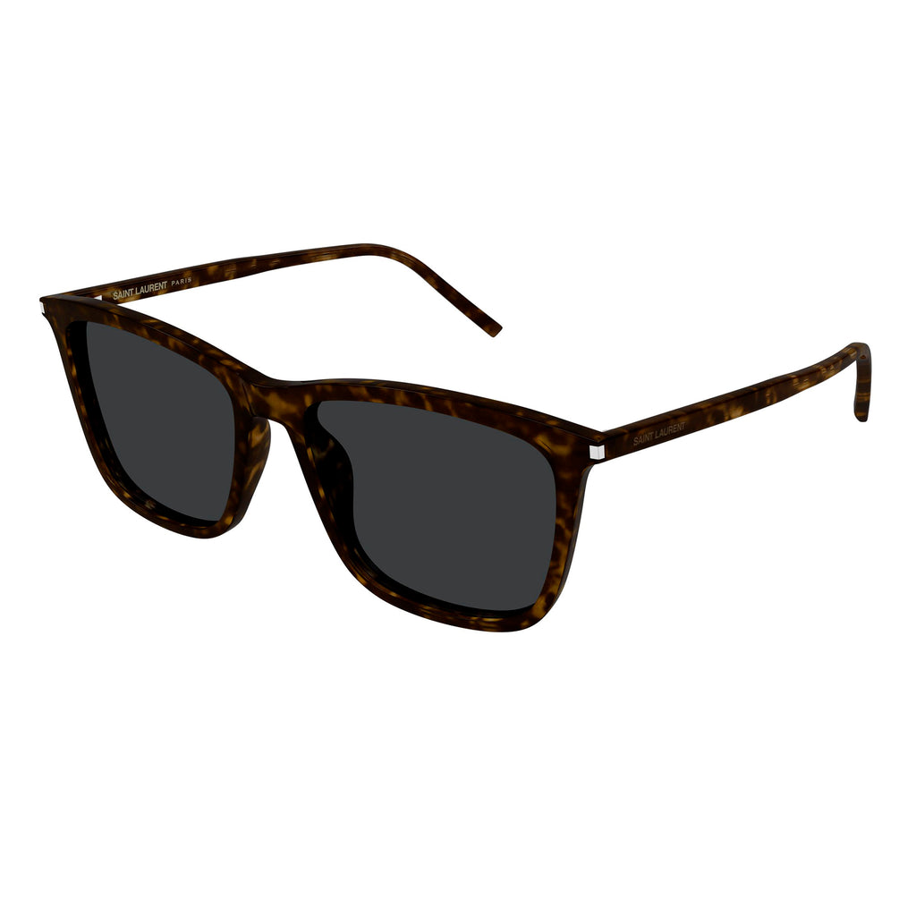 Saint Laurent Sl851 Havana Uni-Sex Rectangle Sunglasses | Eyewear Index