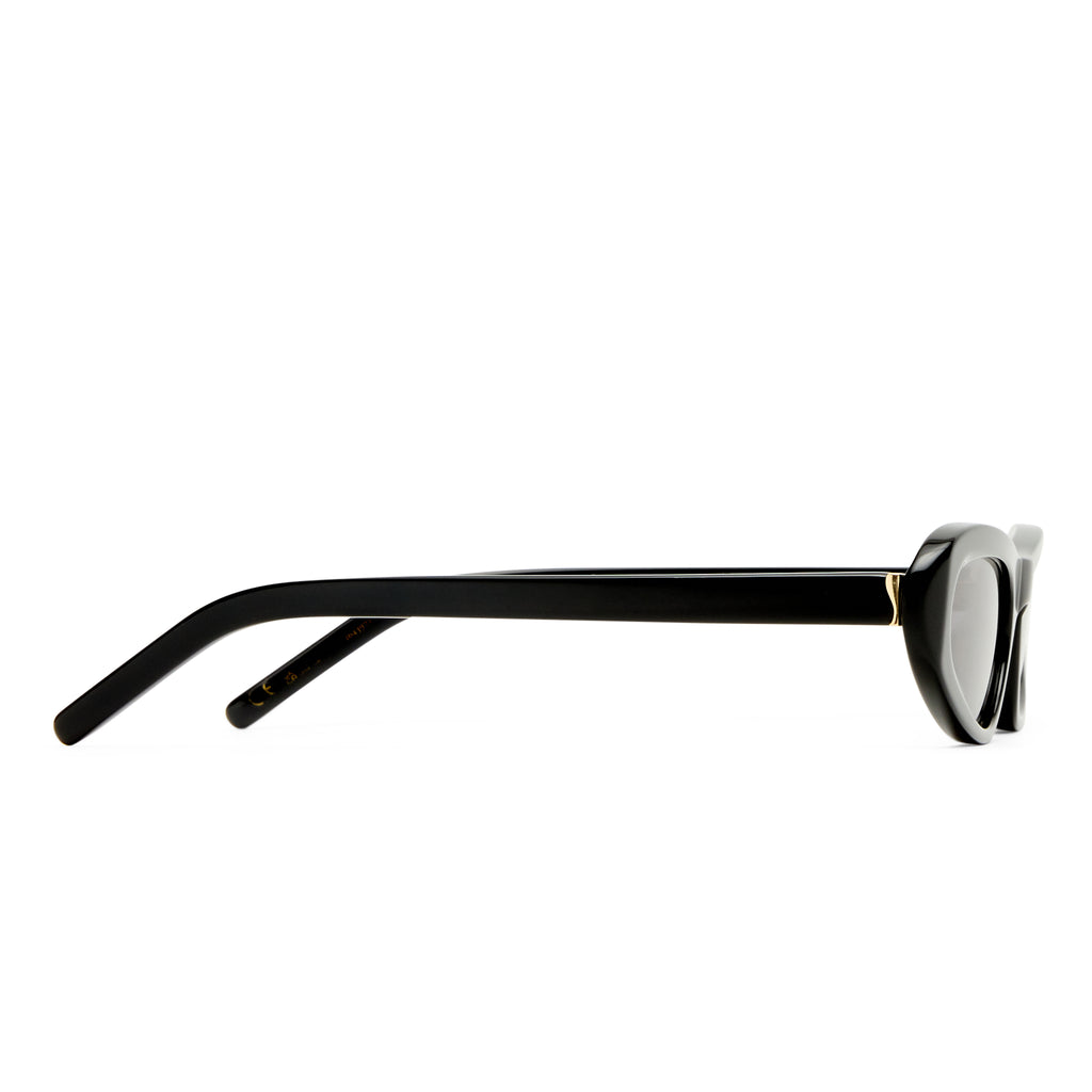 Luv Lou The Noa Black Female Cat-Eye Sunglasses | Eyewear Index