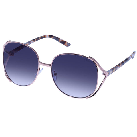 Fiorelli Morgan Rose Gold Cookie Tort Female Round Sunglasses | Eyewear Index