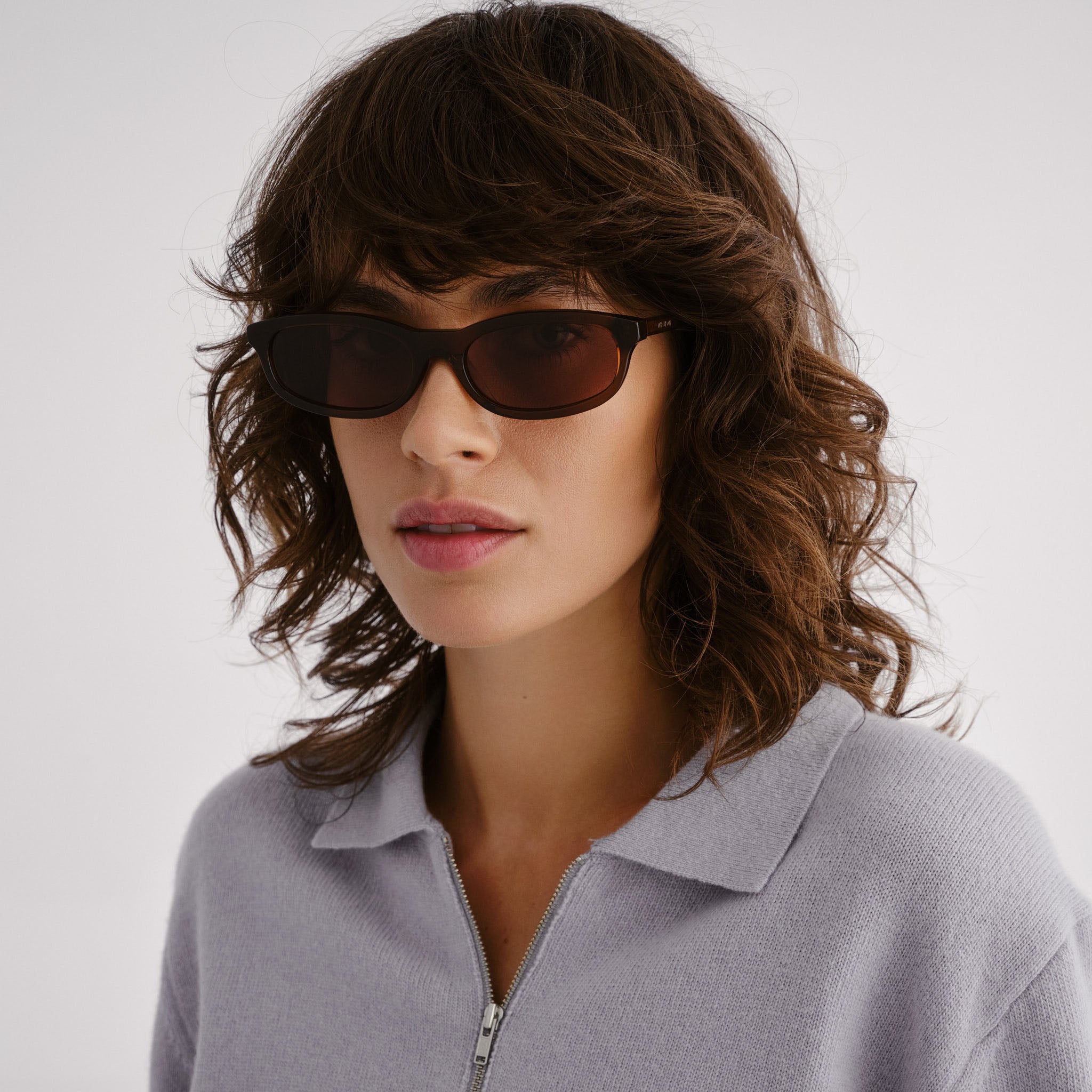 Oroton Finch Chocolate Female Cat-Eye Sunglasses | Eyewear Index