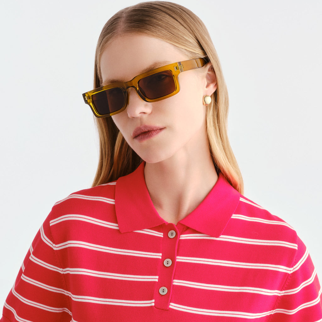 Cancer Council Austinmer Cider Uni-Sex Rectangle Sunglasses | Eyewear Index