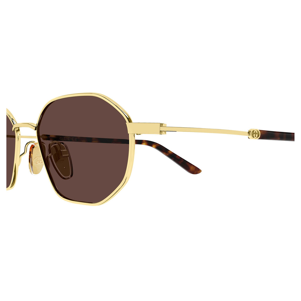 Gucci Gg2257s Gold Uni-Sex Shield Sunglasses | Eyewear Index