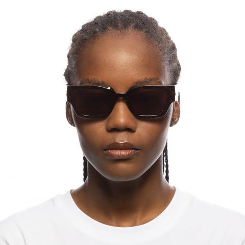 Le Specs Polyblock Tokyo Tort Uni-Sex D-Frame Sunglasses | Eyewear Index