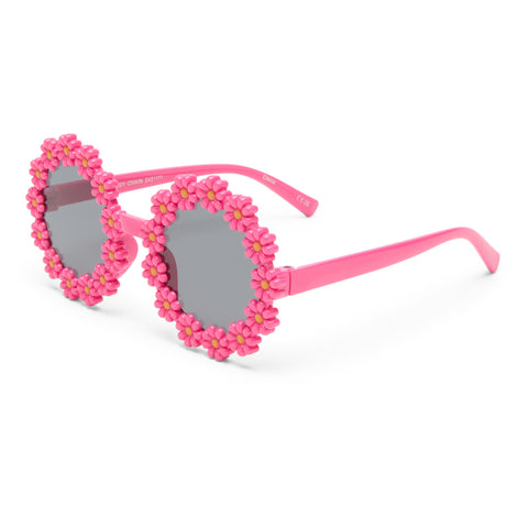 Solarized Kids Daisy Chain Pink Female Novelty Sunglasses | Eyewear Index