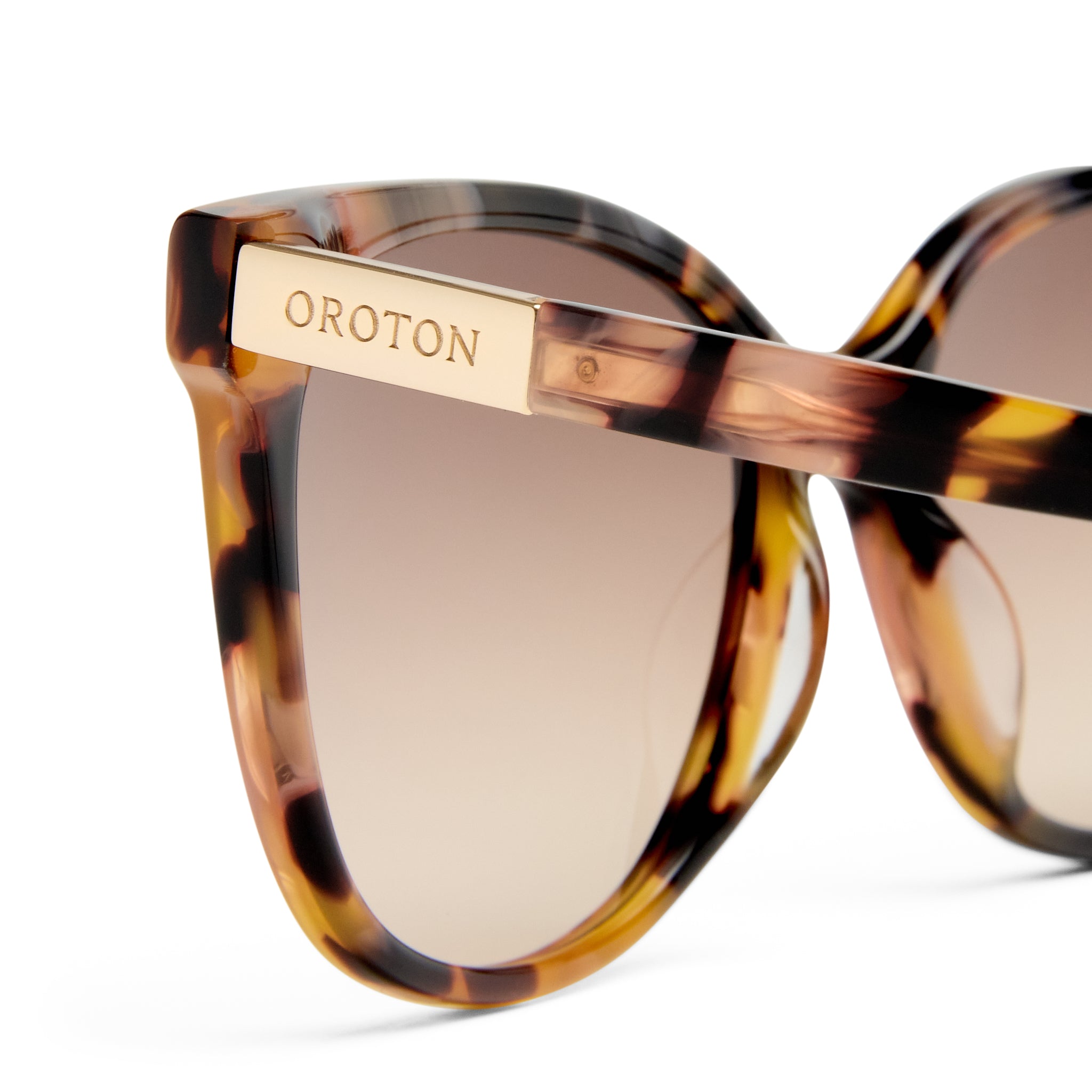Oroton Uma Amberstone Tort Female D-Frame Sunglasses | Eyewear Index