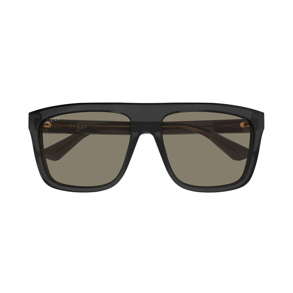 Gucci Gg0748s Grey Male Rectangle Sunglasses | Eyewear Index