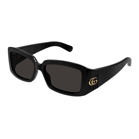 Gucci Gg1403sk Black Female Rectangle Sunglasses | Eyewear Index