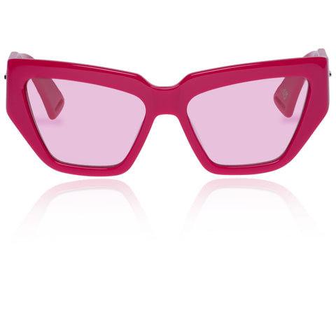 Karen Walker Wrap God Fuchsia Female Wrap Sunglasses | Eyewear Index