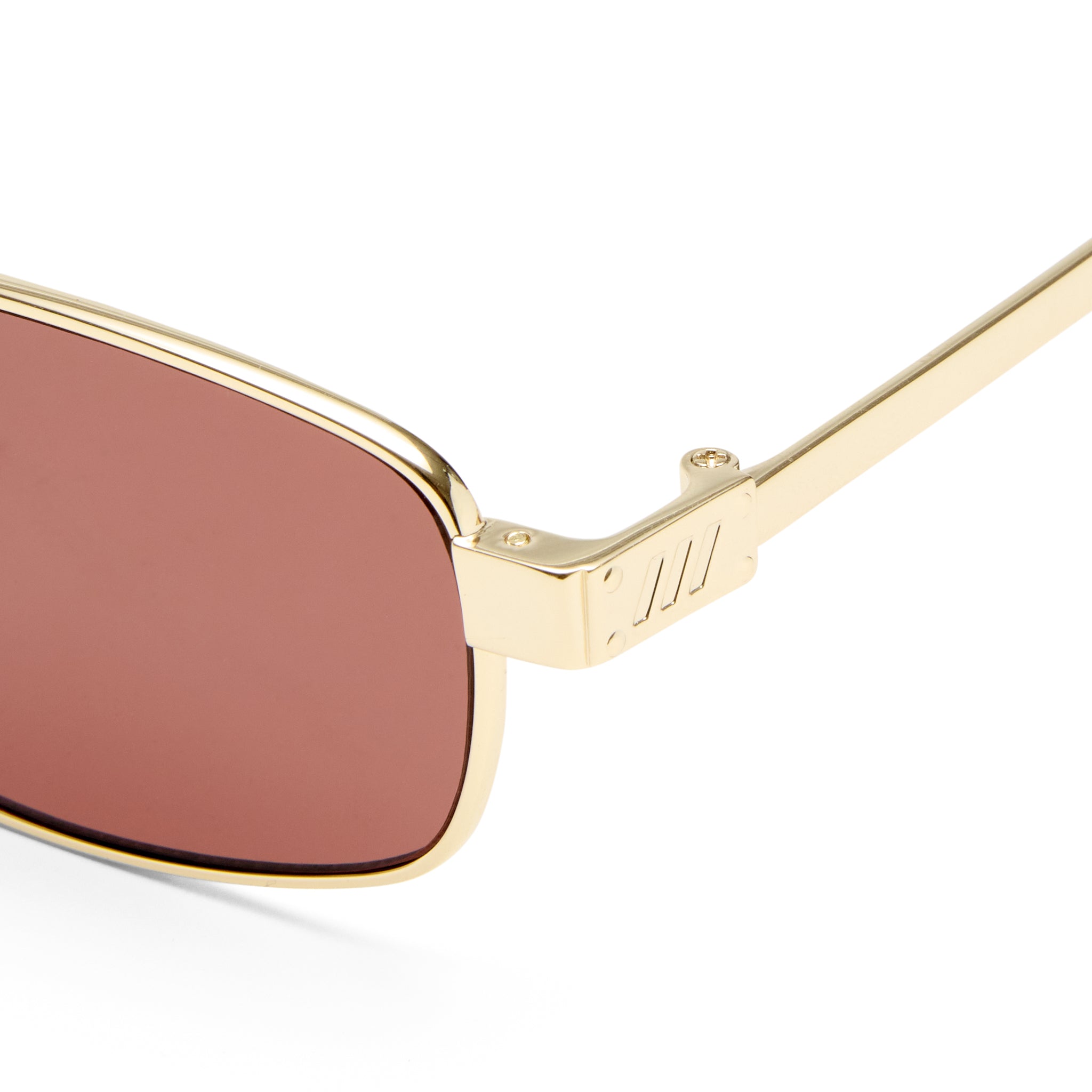 Le Specs Torrid Gold Uni-Sex Rectangle Sunglasses | Eyewear Index