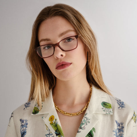 Oroton Emma Plum Female D-Frame Optical Frames | Eyewear Index