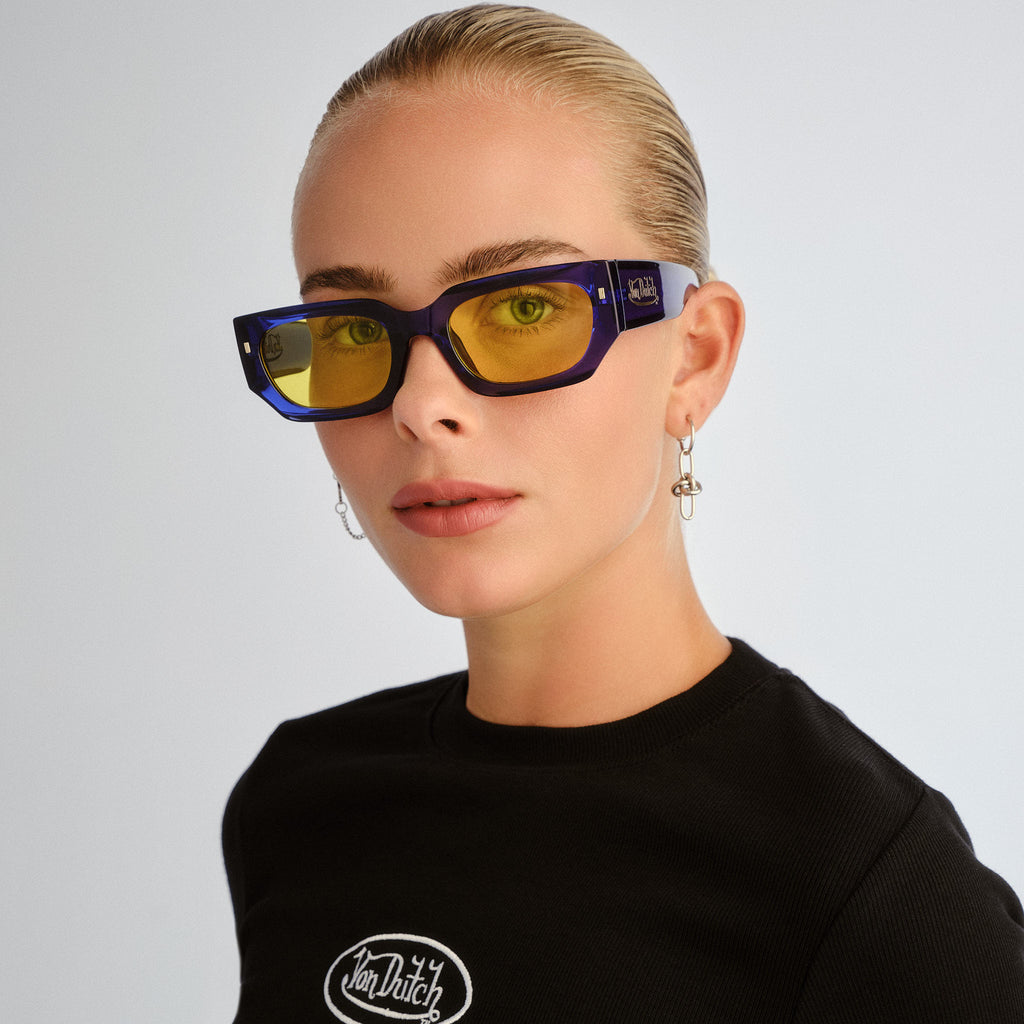 Aire Renegade Cobalt Blue Uni-Sex Rectangle Sunglasses | Eyewear Index