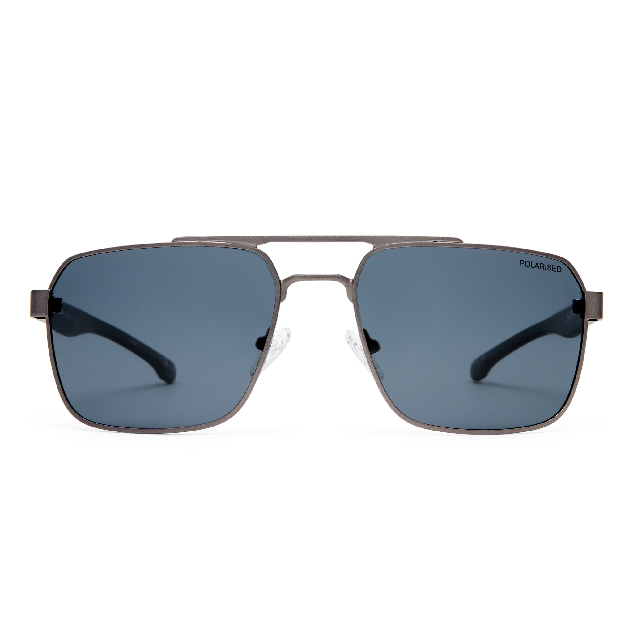 Fish Sandbar Pearl Gunmetal Charcoal Male Aviator Sunglasses | Eyewear Index