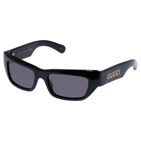 Gucci Gg1296s Black Male Cat-Eye Sunglasses | Eyewear Index