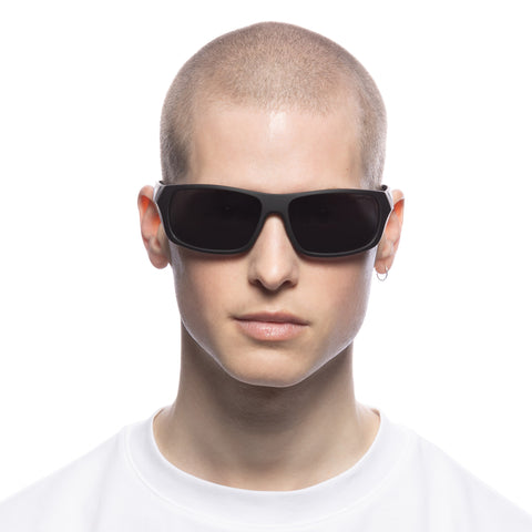 Solarized Racer Wrap Black Rubber Male Wrap Sunglasses | Eyewear Index