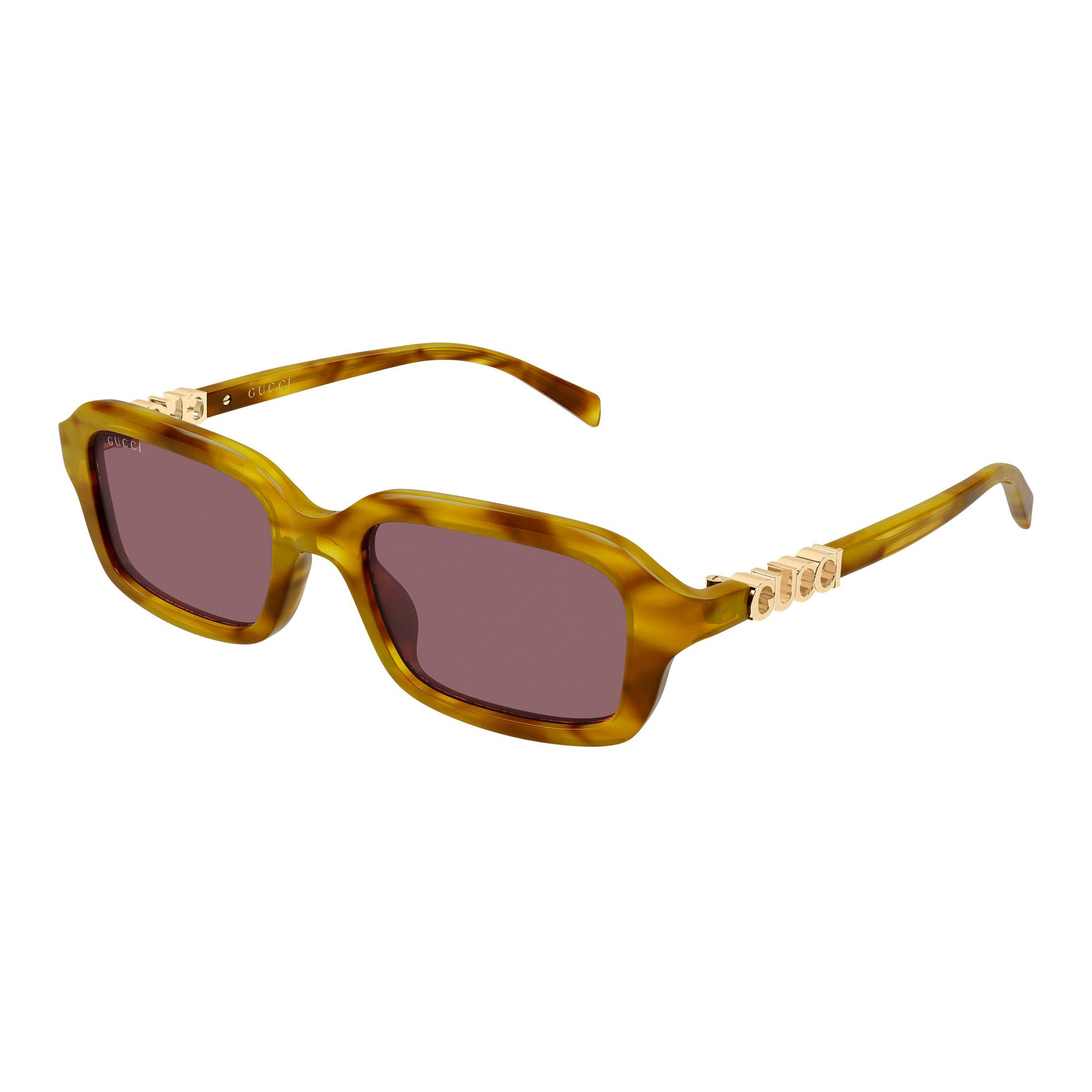 Gucci Gg2152s Havana Female Rectangle Sunglasses | Eyewear Index