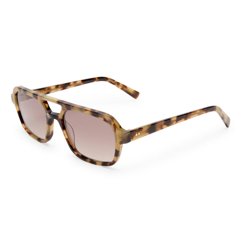 Luv Lou The Dusty Mocha Tort Female Aviator Sunglasses | Eyewear Index