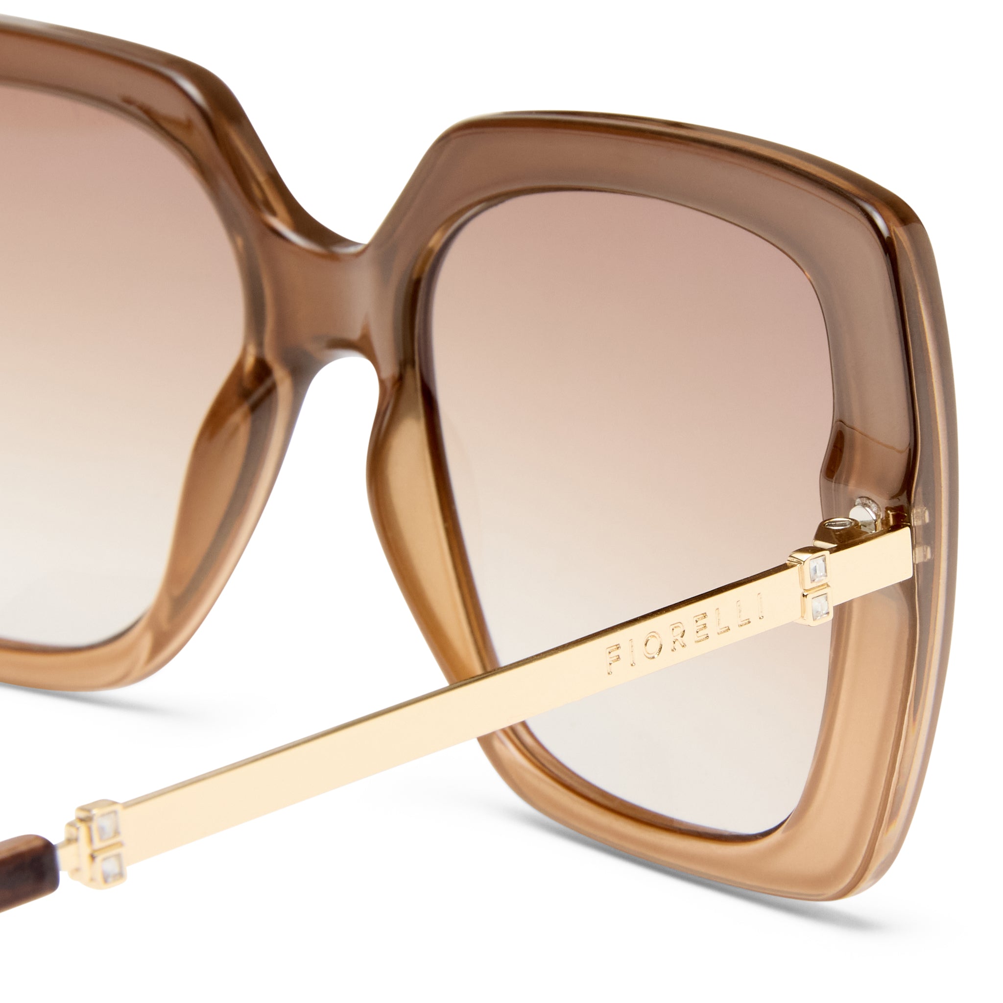 Fiorelli Sable Coffee Cream Grad Female Square Sunglasses | Eyewear Index