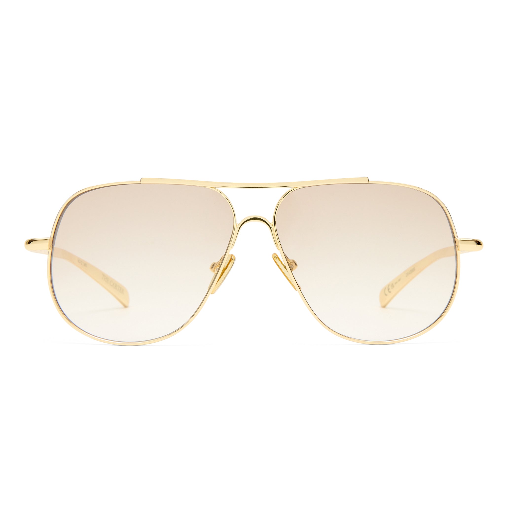 Luv Lou The Carter Gold Female Aviator Sunglasses | Eyewear Index