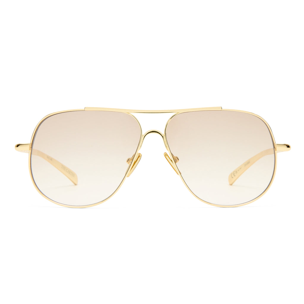 Luv Lou The Carter Gold Female Aviator Sunglasses | Eyewear Index