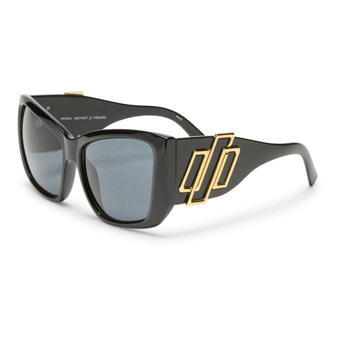 Le Specs Primal Instinct Black Uni-Sex Square Sunglasses | Eyewear Index