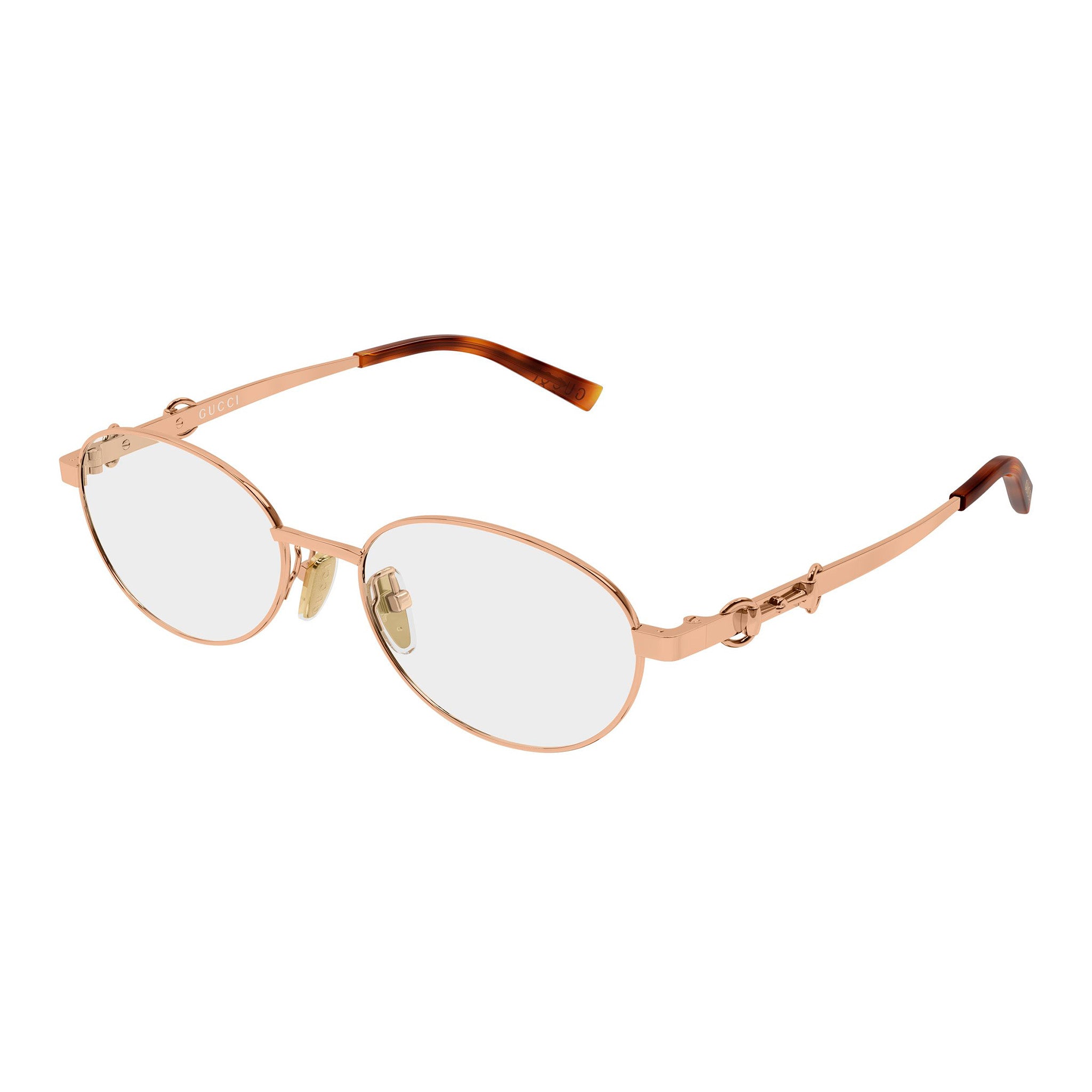 Gucci Gg2221ok Gold Female Round Optical Frames | Eyewear Index
