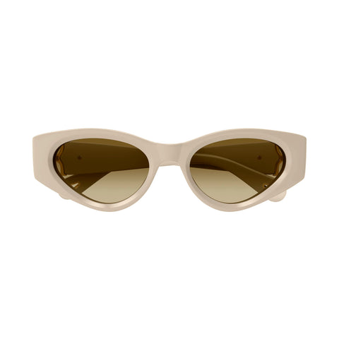 Chloe Ch0259s Ivory Female Cat-Eye Sunglasses | Eyewear Index