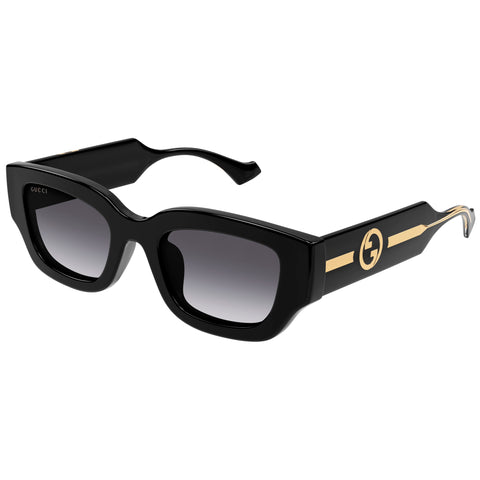 Gucci Gg1558sk Black Female Round Sunglasses | Eyewear Index