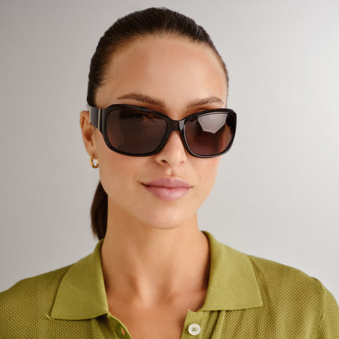 Cancer Council Kelso Petite Tort Gold Female Wrap Sunglasses | Eyewear Index